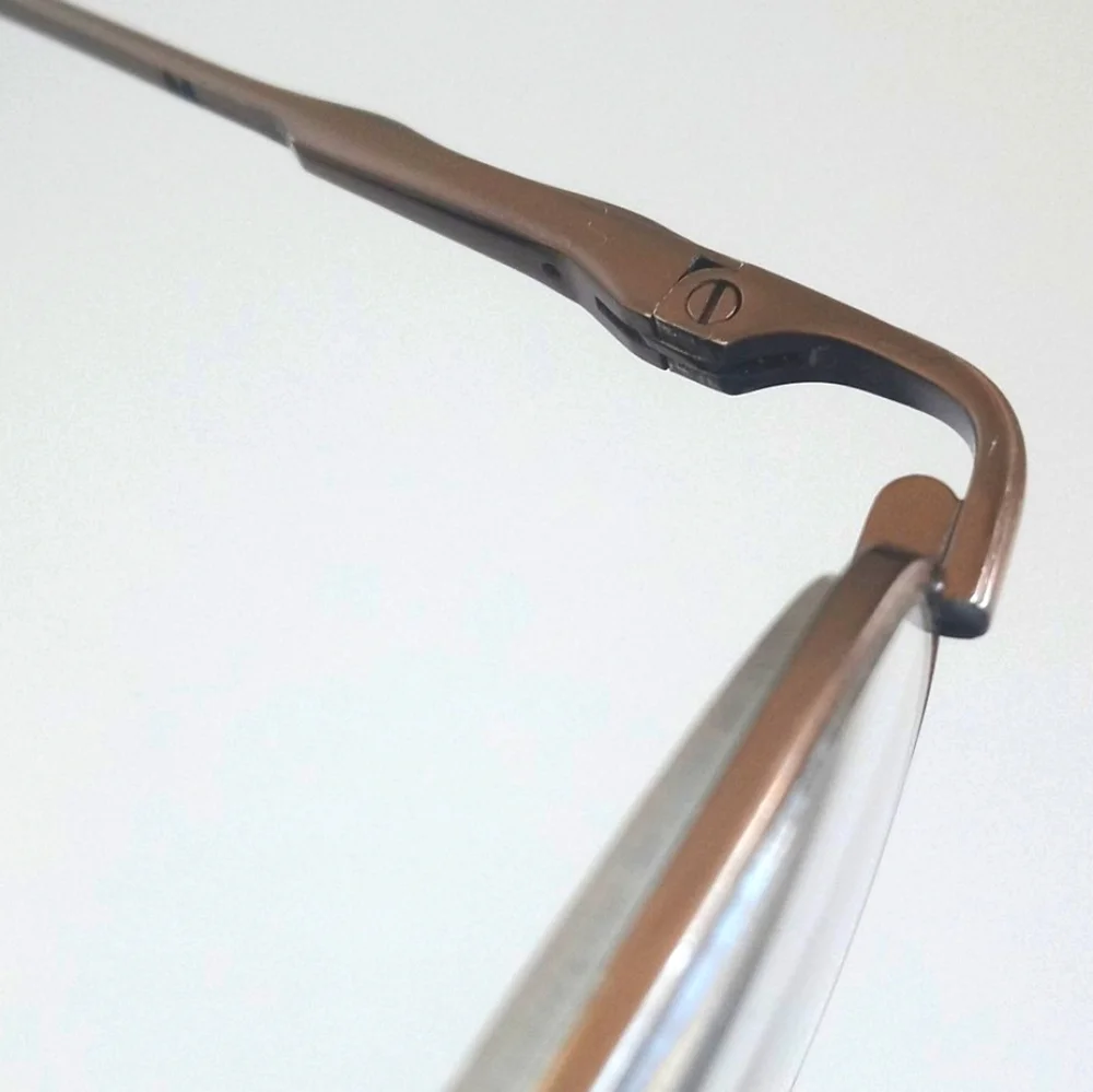 Vintage 90's Oval Bronzed Brown Reading Glasses